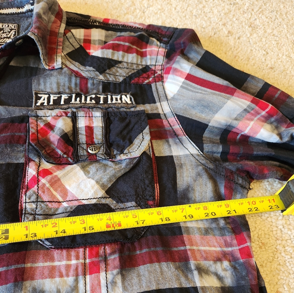 AFFLICTION Black Premium Long-sleeve Button-down - Size XL - Picture 7 of 12